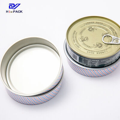 150gsm 200gsm Empty Tuna Tins Dia 99mm Small Round Metal Containers