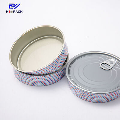 150gsm 200gsm Empty Tuna Tins Dia 99mm Small Round Metal Containers